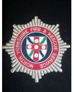 Small Embroidered Badge - North Yorkshire Fire and Rescue